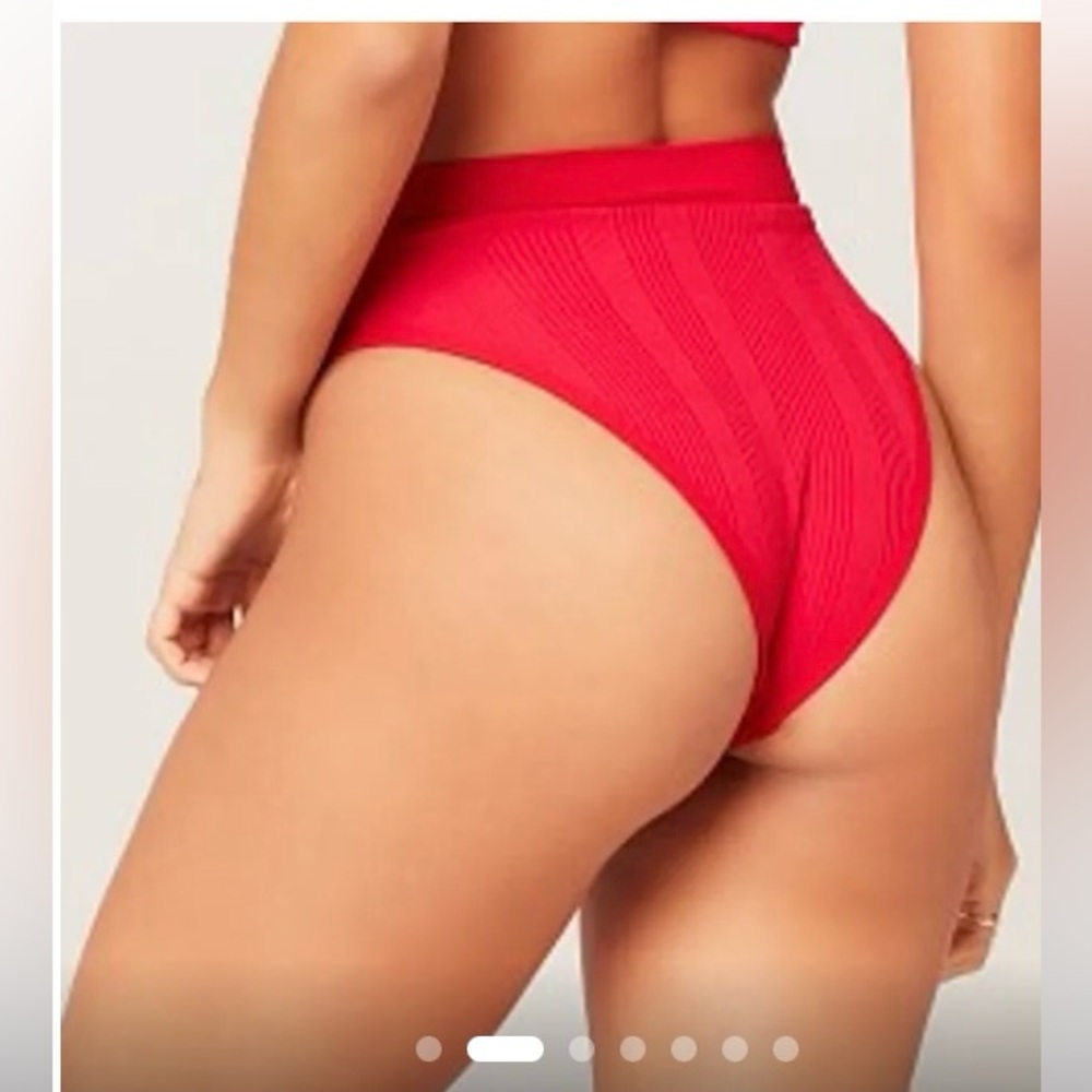 L Space Red Frenchi, Ribbed, Bisty Bottom size SM